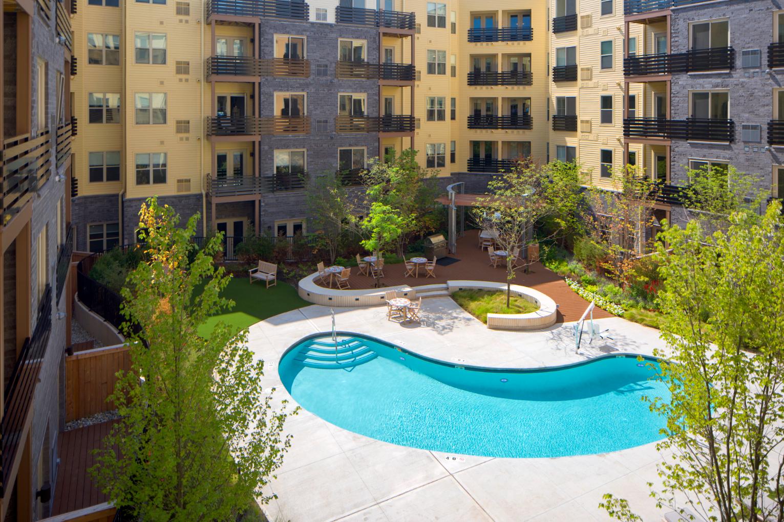 View of pool and surrounding area